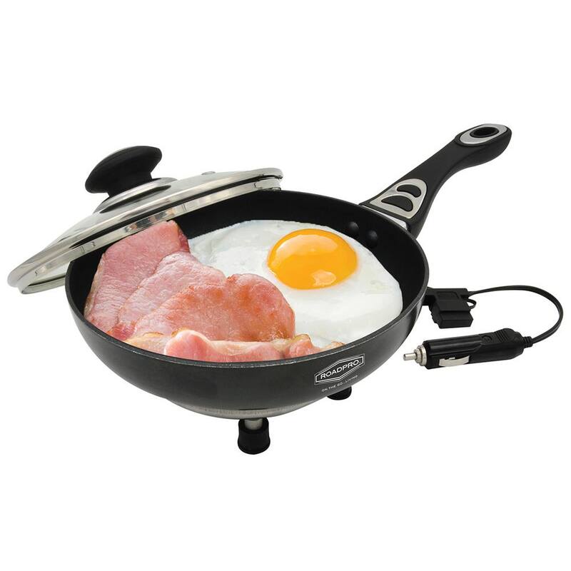 RoadPro 12-Volt Portable Frying Pan with Non-Stick Surface - RPFP335NS