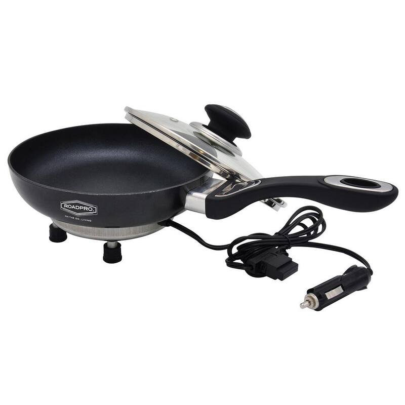 RoadPro 12-Volt Portable Frying Pan with Non-Stick Surface - RPFP335NS