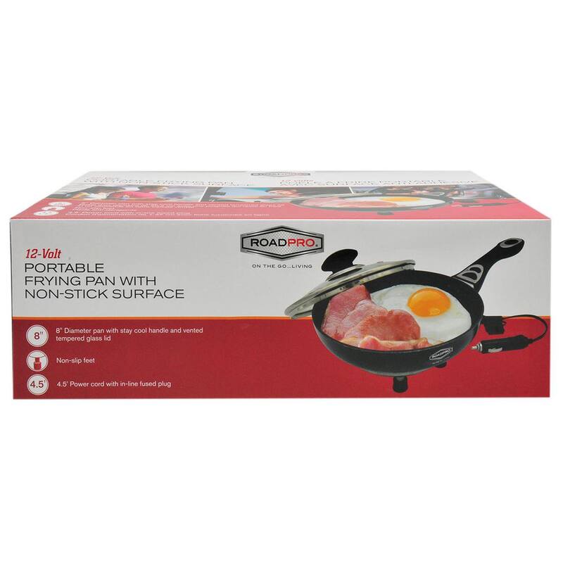 RoadPro 12-Volt Portable Frying Pan with Non-Stick Surface - RPFP335NS