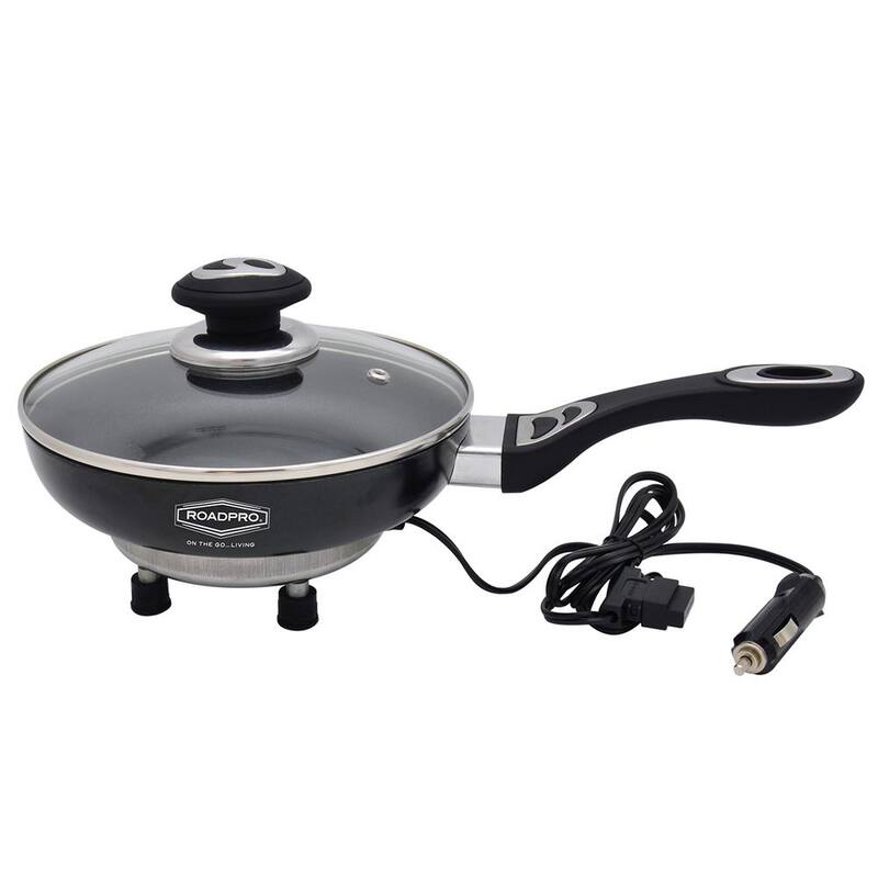 RoadPro 12-Volt Portable Frying Pan with Non-Stick Surface - RPFP335NS