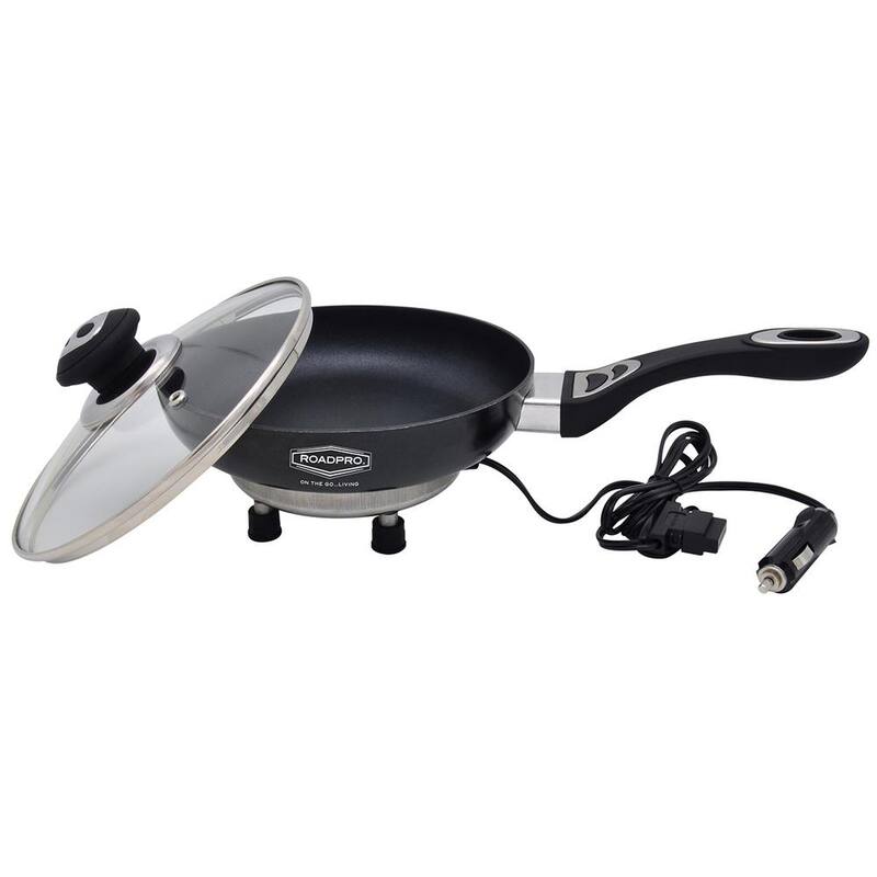 RoadPro 12-Volt Portable Frying Pan with Non-Stick Surface - RPFP335NS