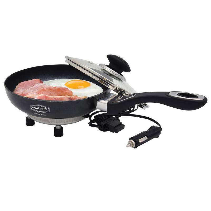 RoadPro 12-Volt Portable Frying Pan with Non-Stick Surface - RPFP335NS