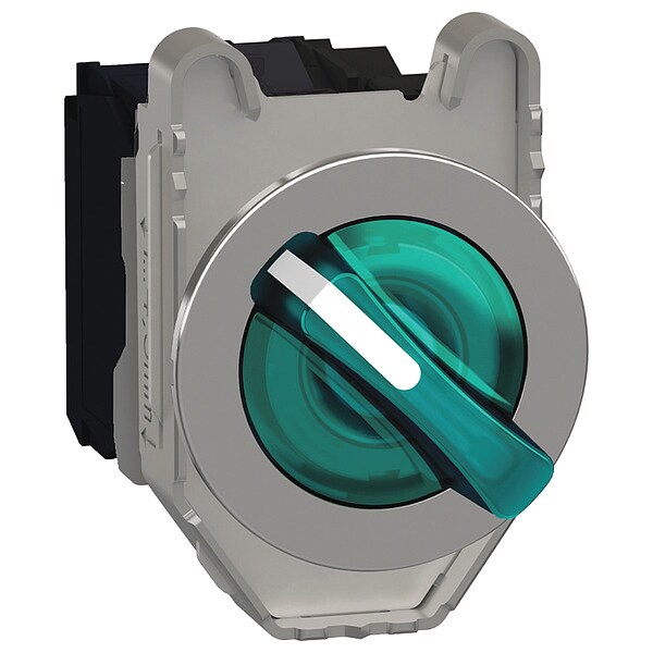 Schneider Electric SelectorSwitch, Iluminado, 2 posiciones, 30 mm, Verde - XB4FK123B5