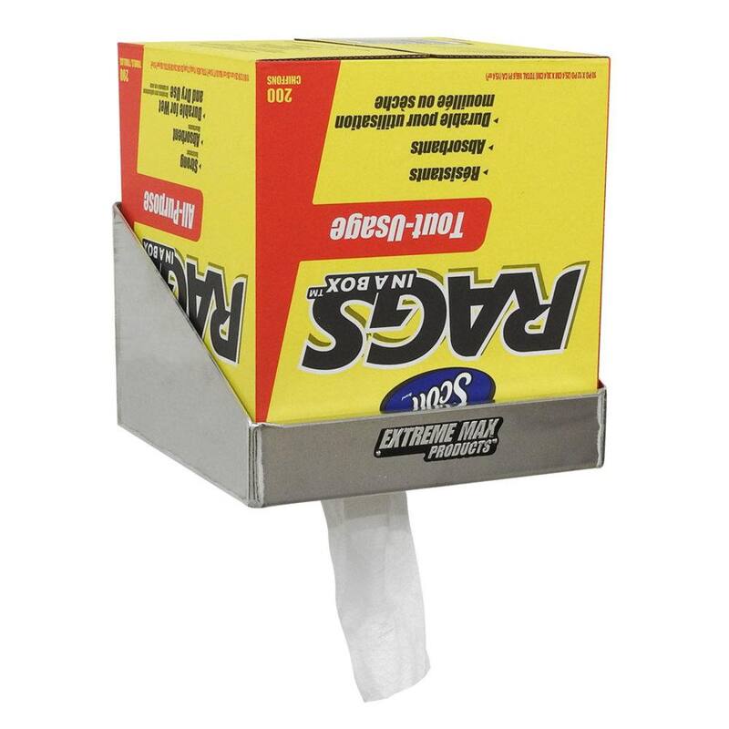 Extreme Max Aluminum Shop Rag Dispenser - 5001.6032