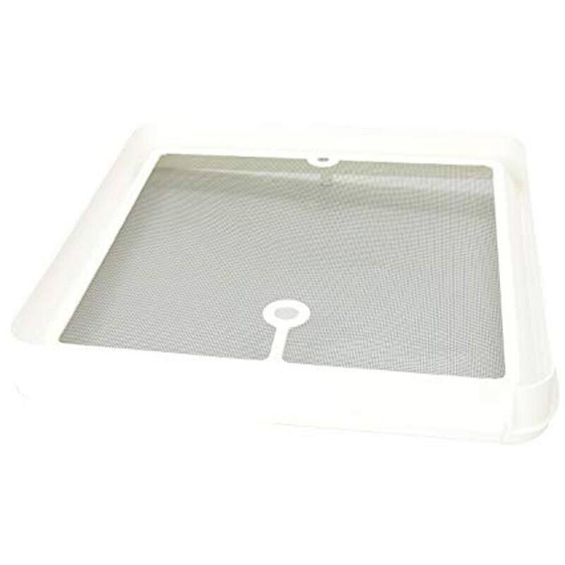Heng Radius Corner Screen for Jensen Roof Vents - White - JRP1124R
