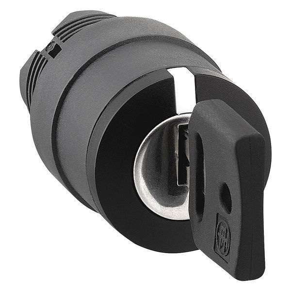 Schneider Electric - Interruptor selecteur sin iluminación, 22mm, 3 posiciones, con llave - ZB5AG05