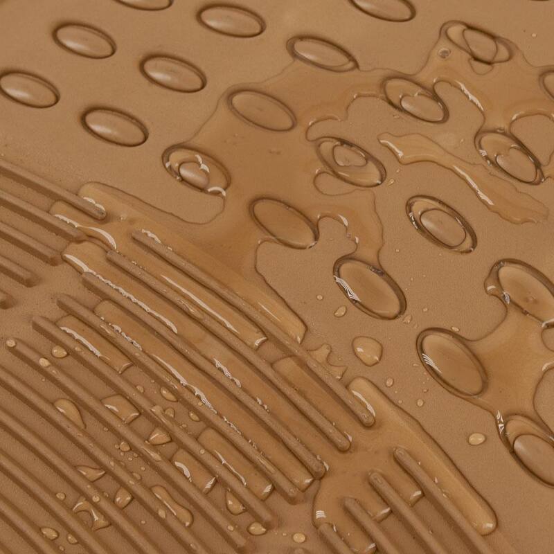 BDK Classic Rubber 3-Pieces 27 in. x 18 in. Beige Heavy-Duty Car Floor Mats - OF-583-BG_nc