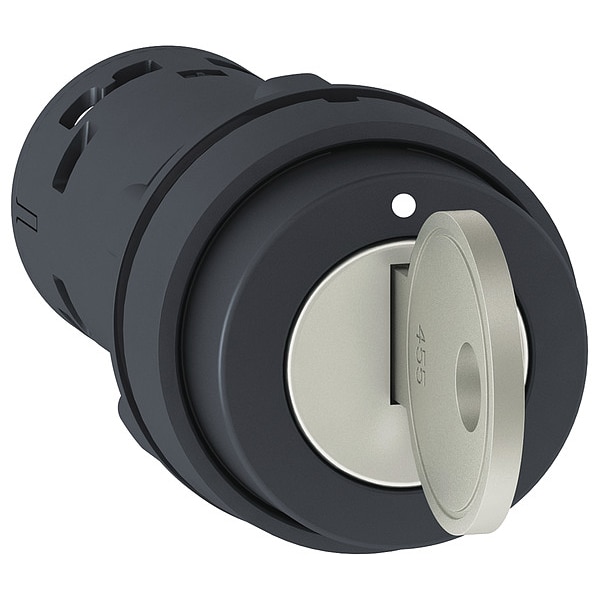 Interruptor selector Schneider Electric, con llave, 2 posiciones, 22 mm - XB7NG21