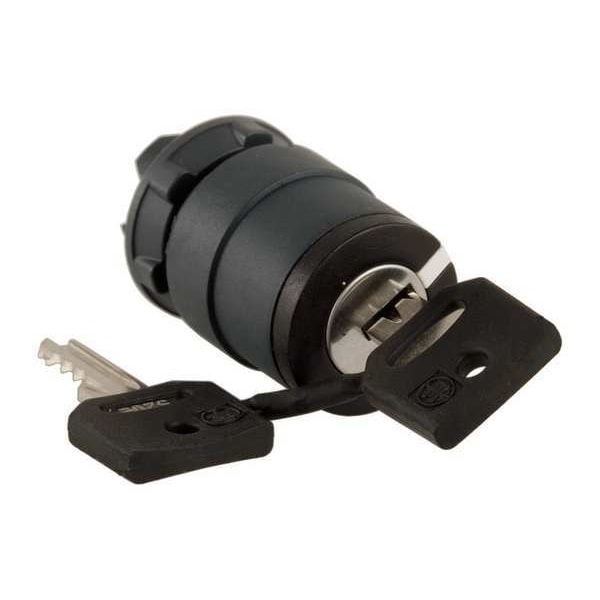 Schneider Electric Selector de interruptor no iluminado, 22mm, 2 posiciones, con llave - ZB5AG614
