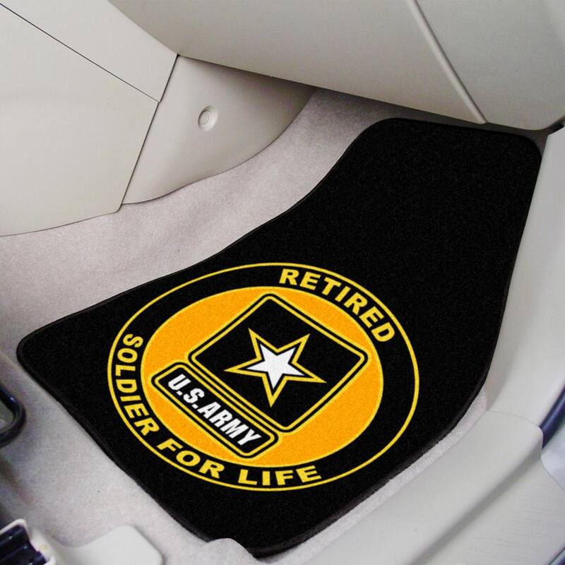 FANMATS U.S. Army Front Carpet Car Mat Set - 2 Pieces - 39056