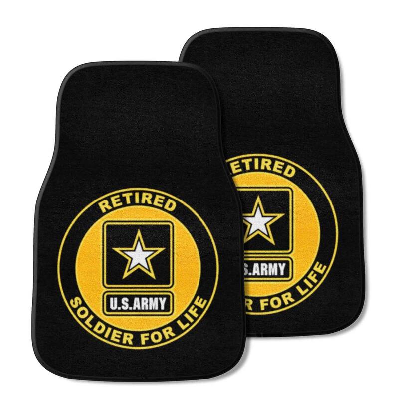 FANMATS U.S. Army Front Carpet Car Mat Set - 2 Pieces - 39056