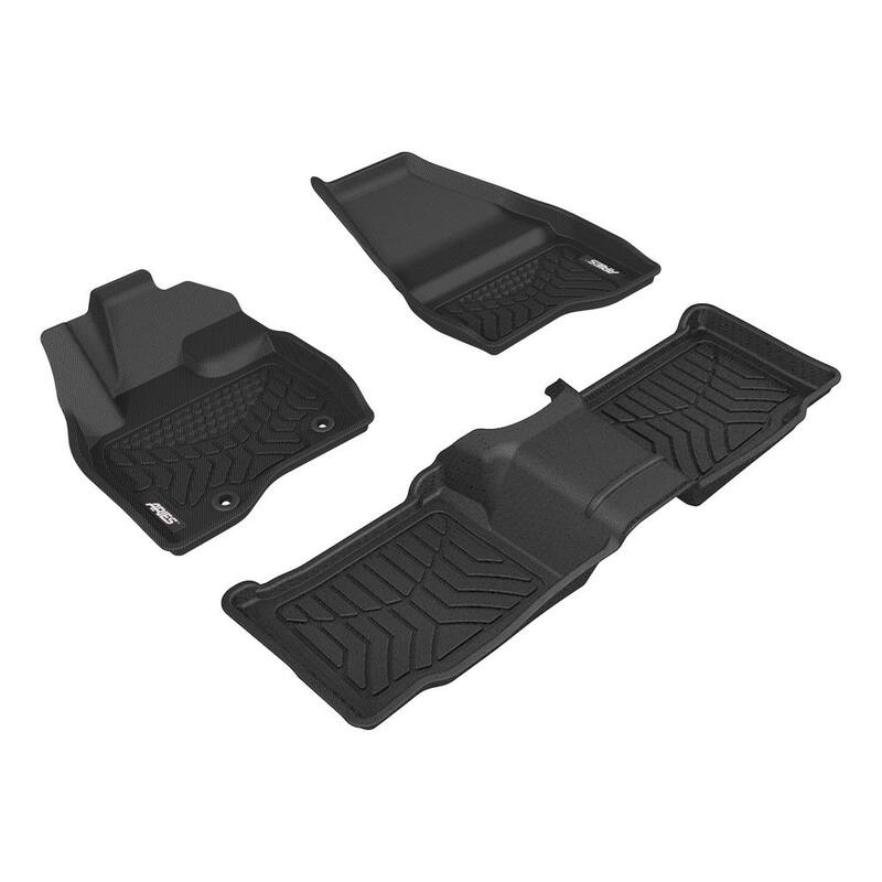 Aries StyleGuard XD Black Custom Heavy Duty Floor Liners, Select Ford Explorer, 1st and 2nd Row - 2802509