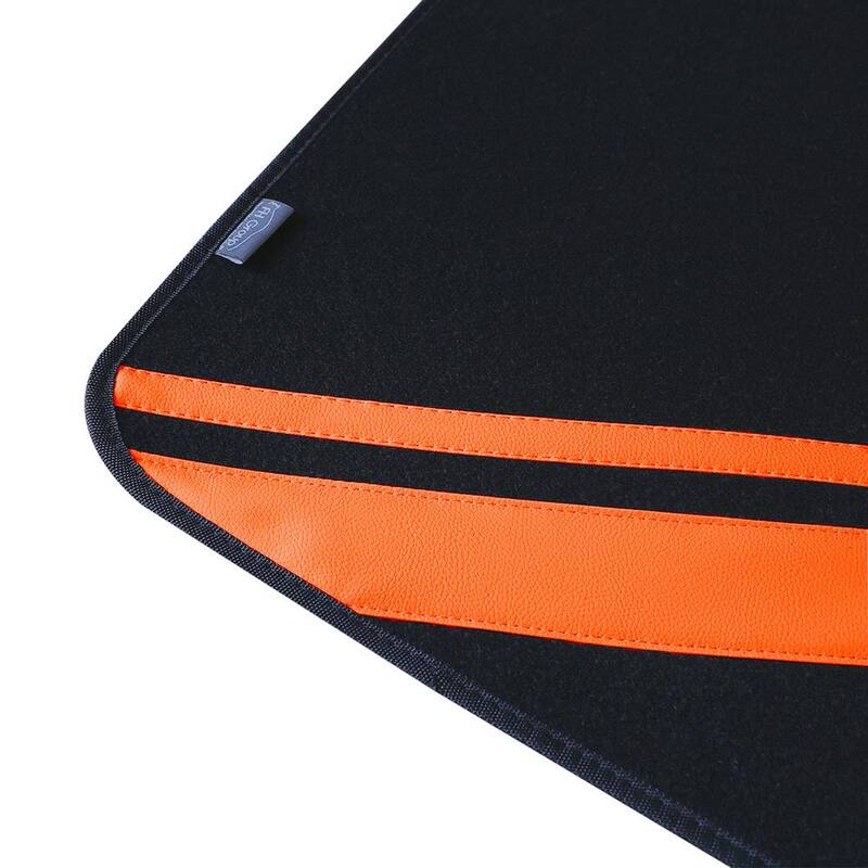 FH Group Luxe Universal 25.5 in. x 17 in. Carpet Floor (4-Piece) - DMF14501ORANGE