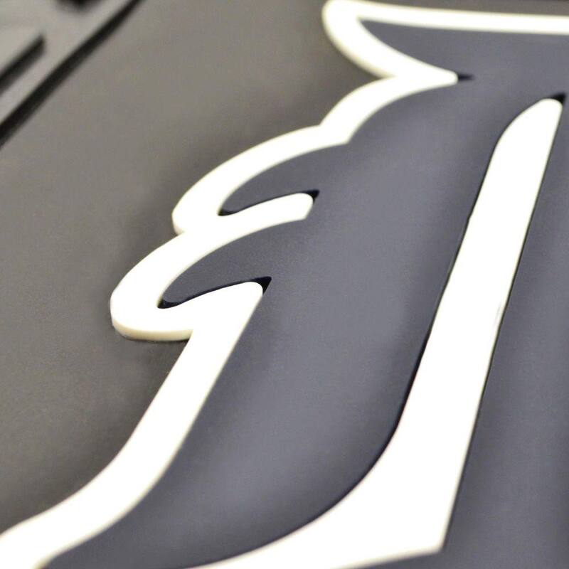 FANMATS Army Black Heavy Duty 14 in. x 17 in. 2-Piece Vinyl Utility Mat - 16946