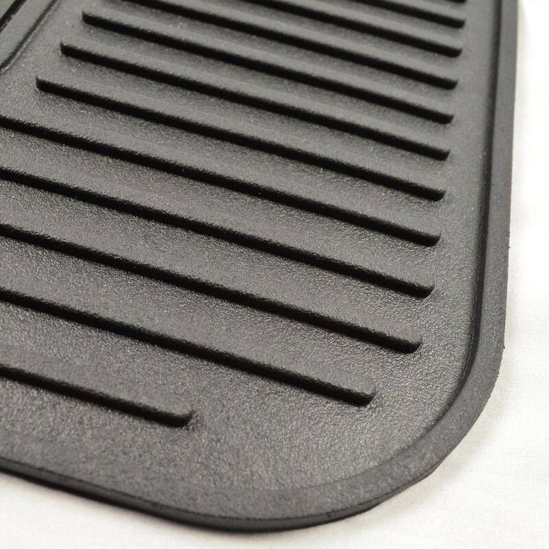 FANMATS Army Black Heavy Duty 14 in. x 17 in. 2-Piece Vinyl Utility Mat - 16946