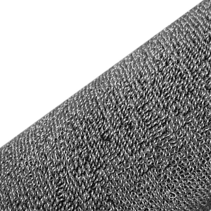 FH Group DIY Ultra Waterproof Trimmable Non-Slip Vinyl Floor Mats Solid Gray - DMF12021-SGRAY