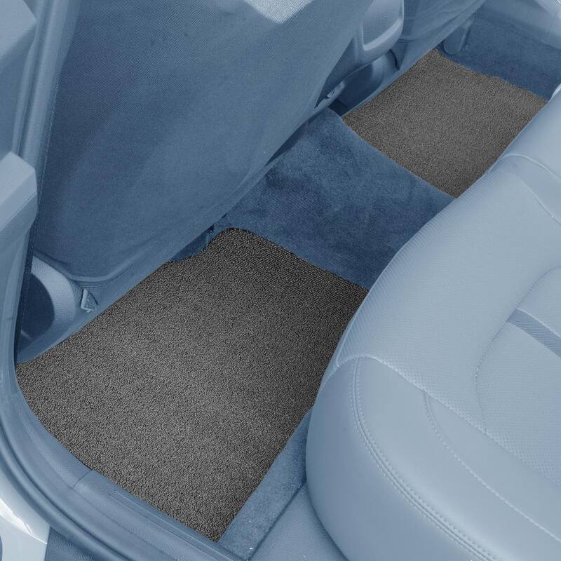 FH Group DIY Ultra Waterproof Trimmable Non-Slip Vinyl Floor Mats Solid Gray - DMF12021-SGRAY