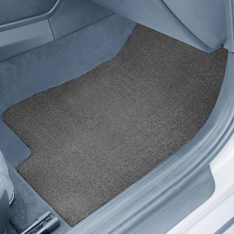 FH Group DIY Ultra Waterproof Trimmable Non-Slip Vinyl Floor Mats Solid Gray - DMF12021-SGRAY