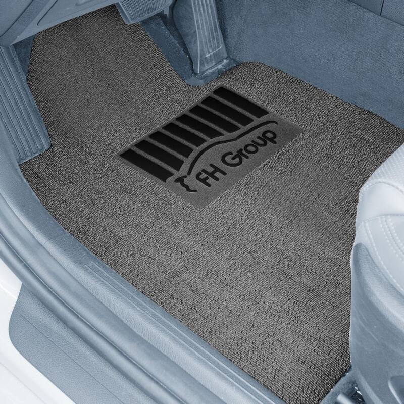 FH Group DIY Ultra Waterproof Trimmable Non-Slip Vinyl Floor Mats Solid Gray - DMF12021-SGRAY