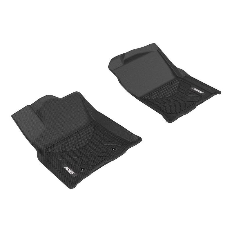Aries StyleGuard XD Black Custom Heavy Duty Floor Liners, Select Toyota Tacoma Extended, Crew Cab (Auto Trans), 1st Row Only - TY19211809