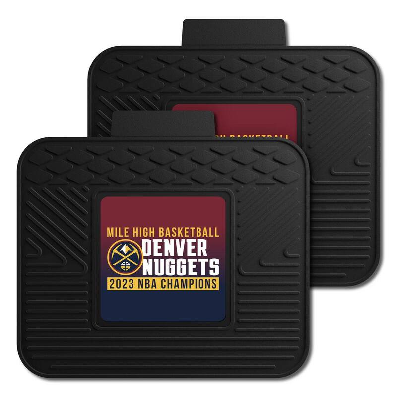FANMATS Denver Nuggets 2023 NBA Finals Champions 2X3 Back Seat Car Utility Mats 2-Piece Set - 39461
