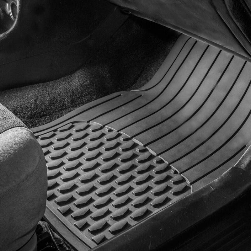 FH Group Gray 4-Piece Liners Trimmable ClimaProof Waterproof Vinyl Car Floor Mats - Full Set - DMF11308GRAY