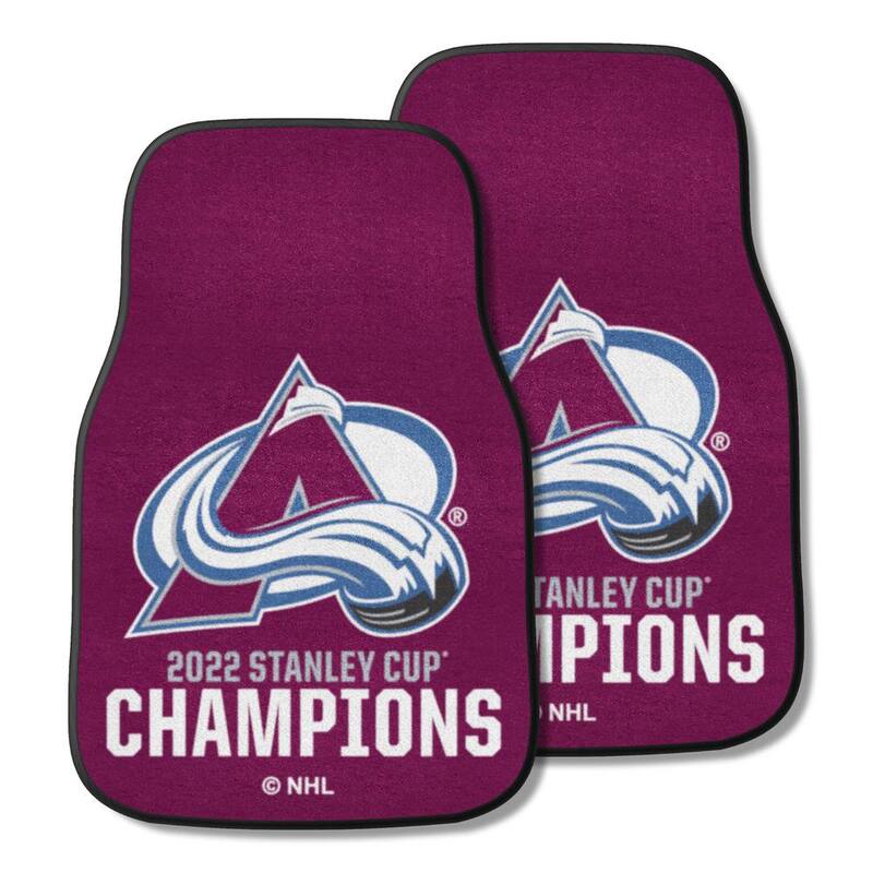 FANMATS Colorado Avalanche 2022 Stanley Cup Championship 2-pc Carpet Car Mat Set - 33601