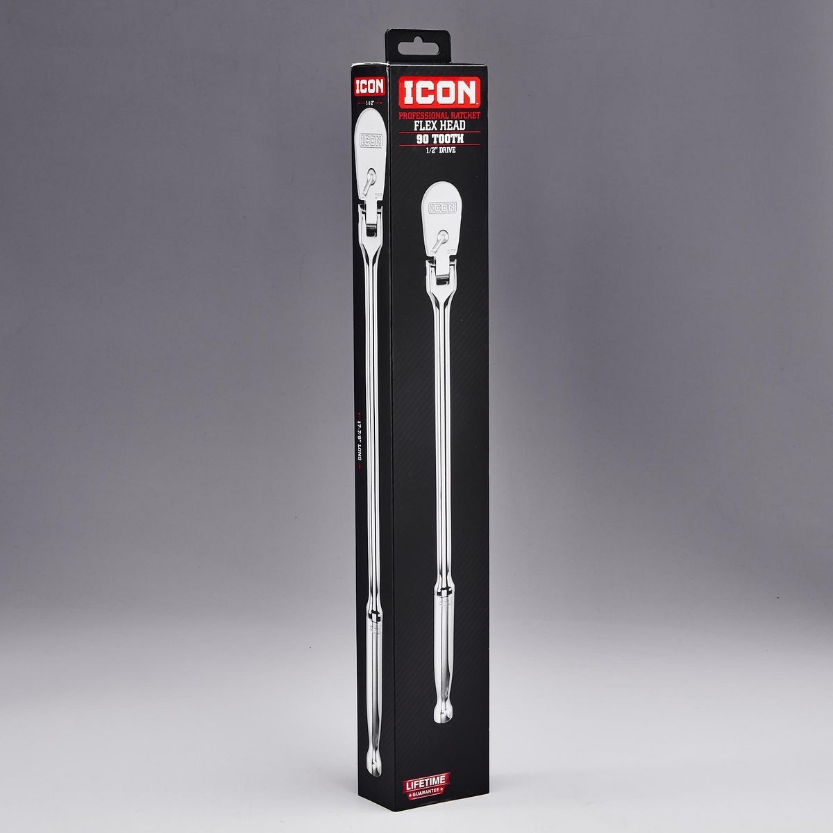 Llave de trinquete de cabeza flexible de alcance largo profesional de 1/2 pulgadas - 64706