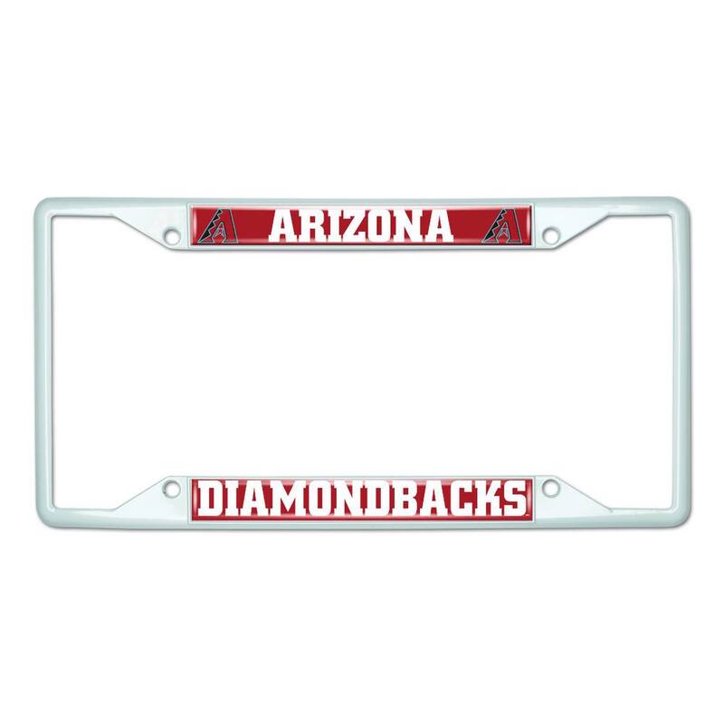 FANMATS Universal Fit MLB - Arizona Diamondbacks License Plate Frame - White - 43817