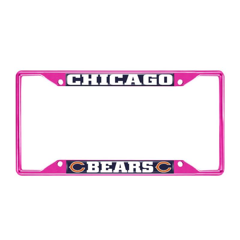 FANMATS Universal Fit NFL - Chicago Bears License Plate Frame - Pink - 43434