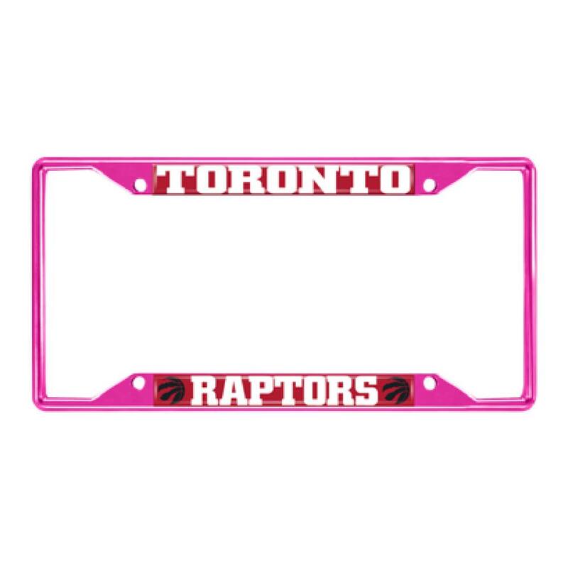 FANMATS Universal Fit NBA - Toronto Raptors License Plate Frame - Pink - 44035