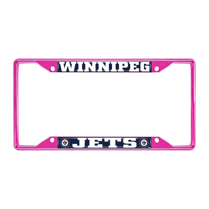 FANMATS Universal Fit NHL - Winnipeg Jets License Plate Frame - Pink - 43942
