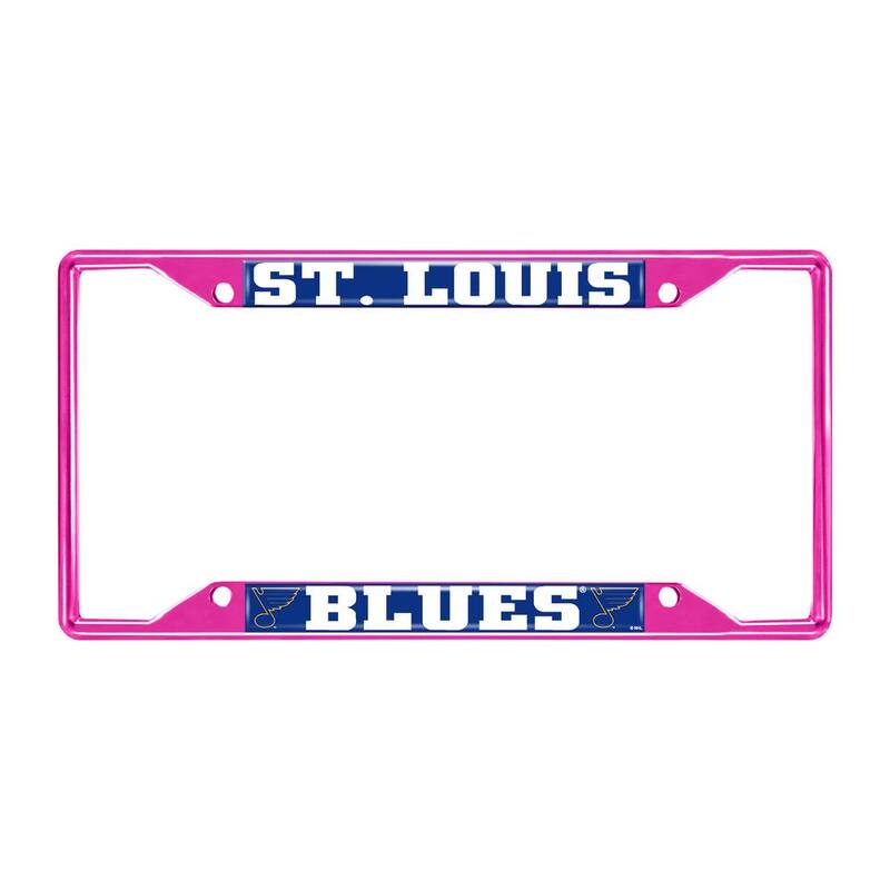 FANMATS Universal Fit NHL - St. Louis Blues License Plate Frame - Pink - 43936