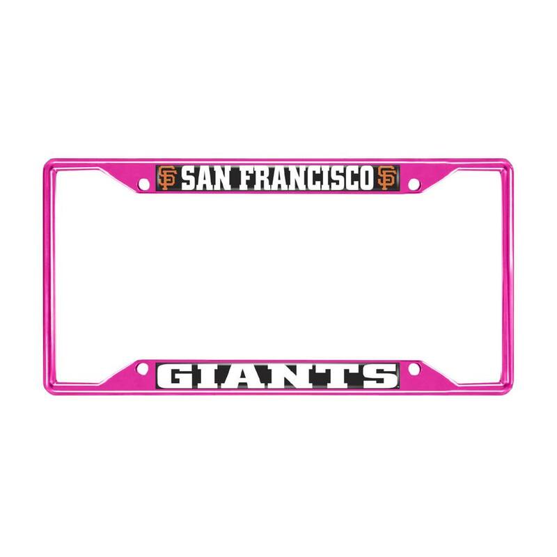 FANMATS Universal Fit MLB - San Francisco Giants License Plate Frame - Pink - 43813