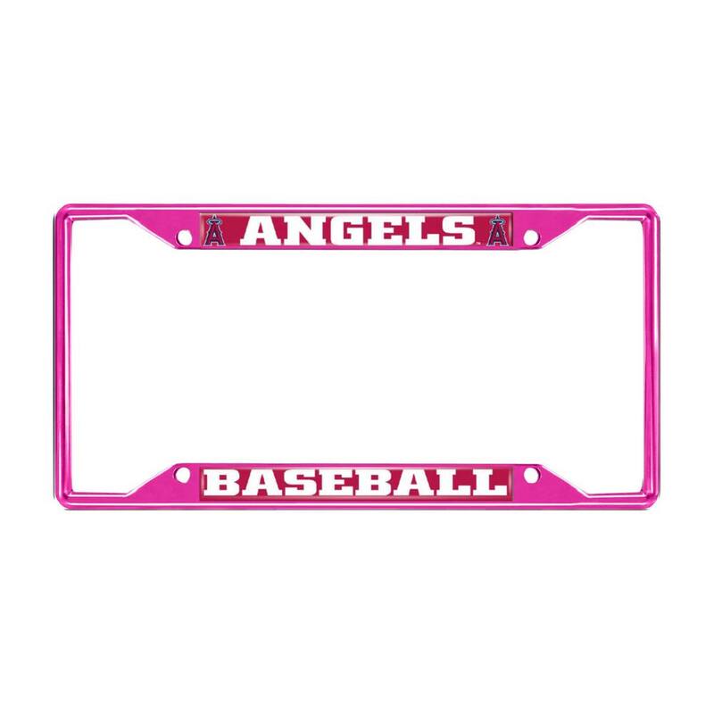 FANMATS Universal Fit MLB - Los Angeles Angels License Plate Frame - Pink - 43812