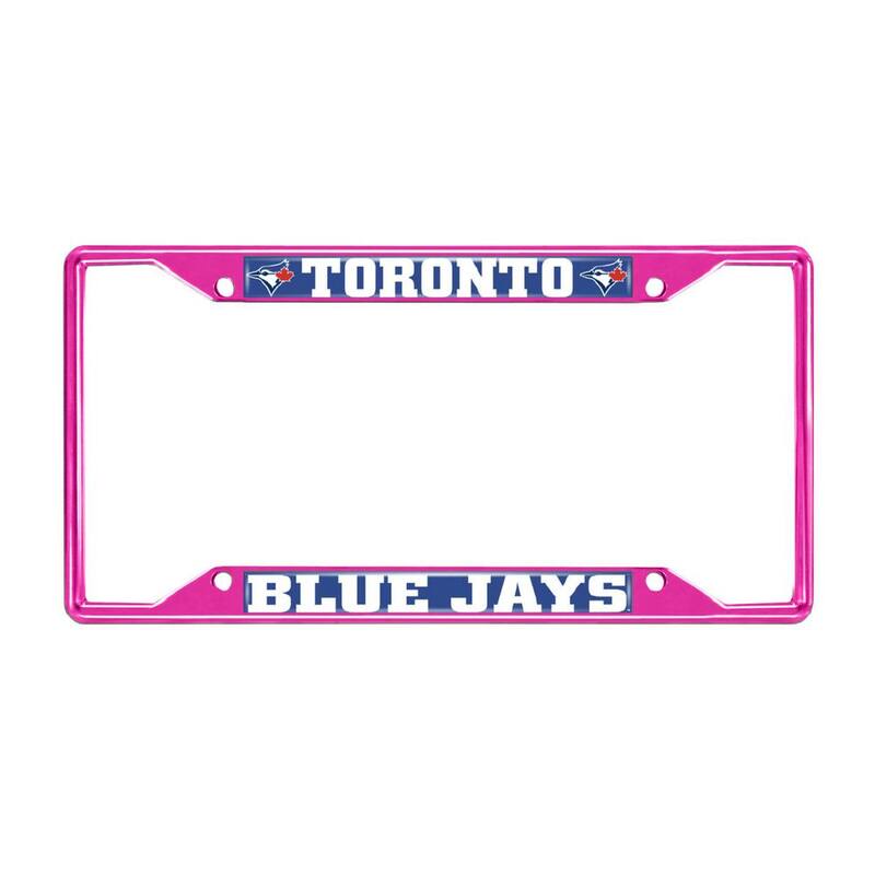 FANMATS Universal Fit MLB - Toronto Blue Jays License Plate Frame - Pink - 43806