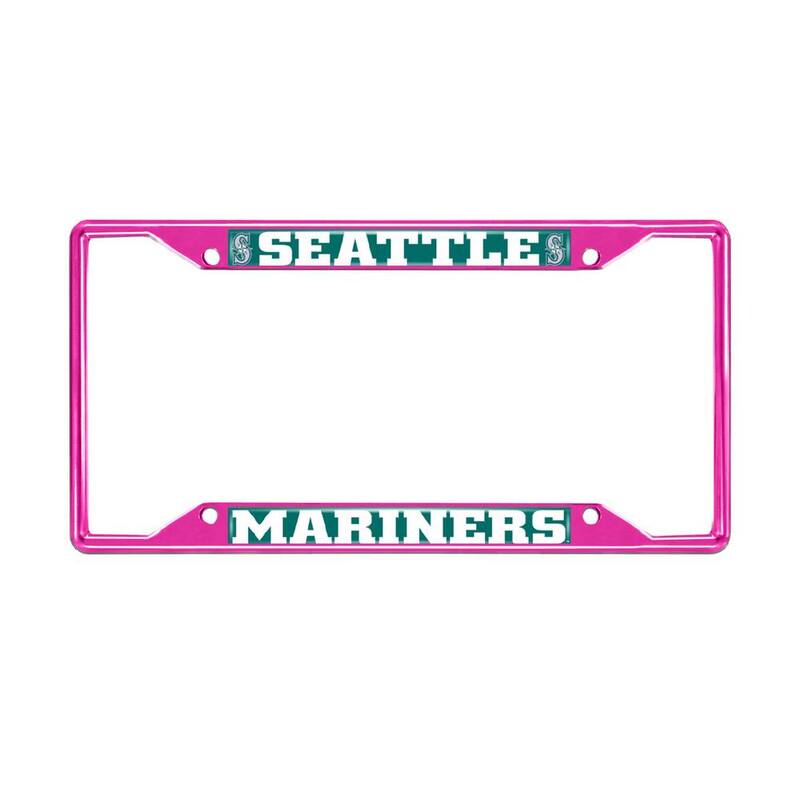 FANMATS Universal Fit MLB - Seattle Mariners License Plate Frame - Pink - 43803