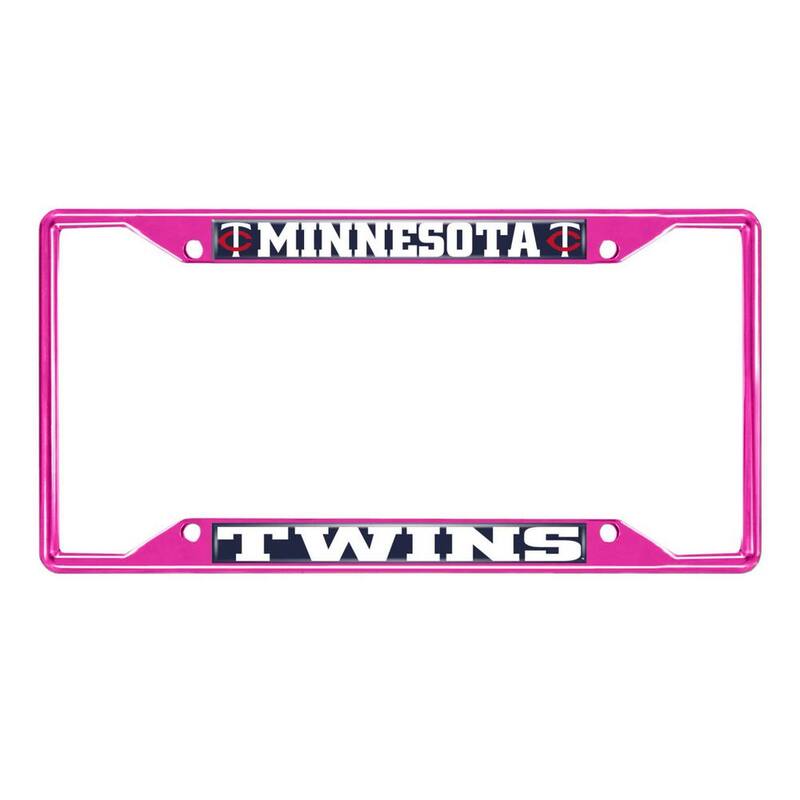 FANMATS Universal Fit MLB - Minnesota Twins License Plate Frame - Pink - 43801