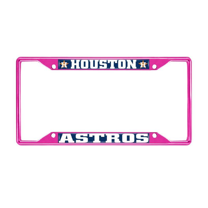 FANMATS Universal Fit MLB - Houston Astros License Plate Frame - Pink - 43796