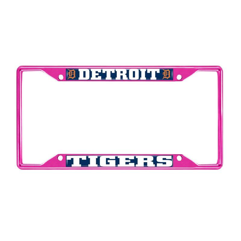 FANMATS Universal Fit MLB - Detroit Tigers License Plate Frame - Pink - 43795