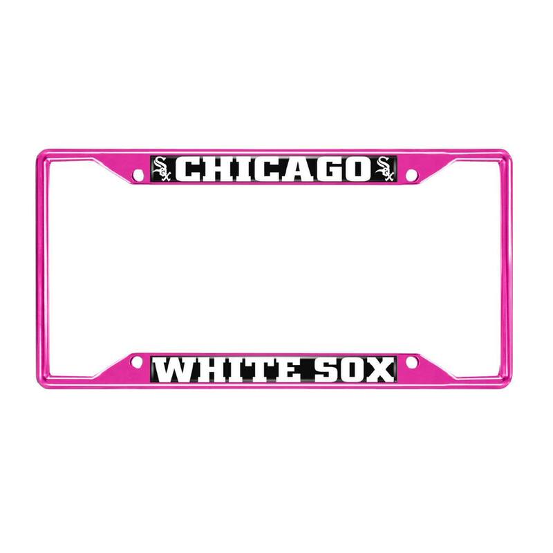 FANMATS Universal Fit MLB - Chicago White Sox License Plate Frame - Pink - 43793