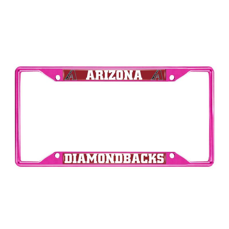 FANMATS Universal Fit MLB - Arizona Diamondbacks License Plate Frame - Pink - 43787