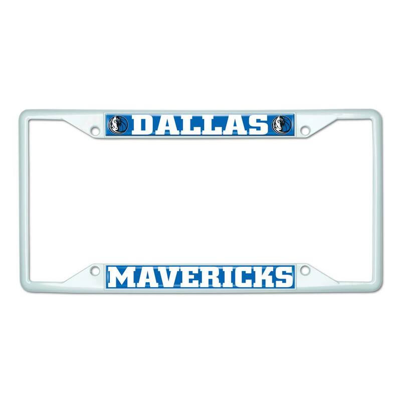 FANMATS Universal Fit NBA - Dallas Mavericks License Plate Frame - White - 44129