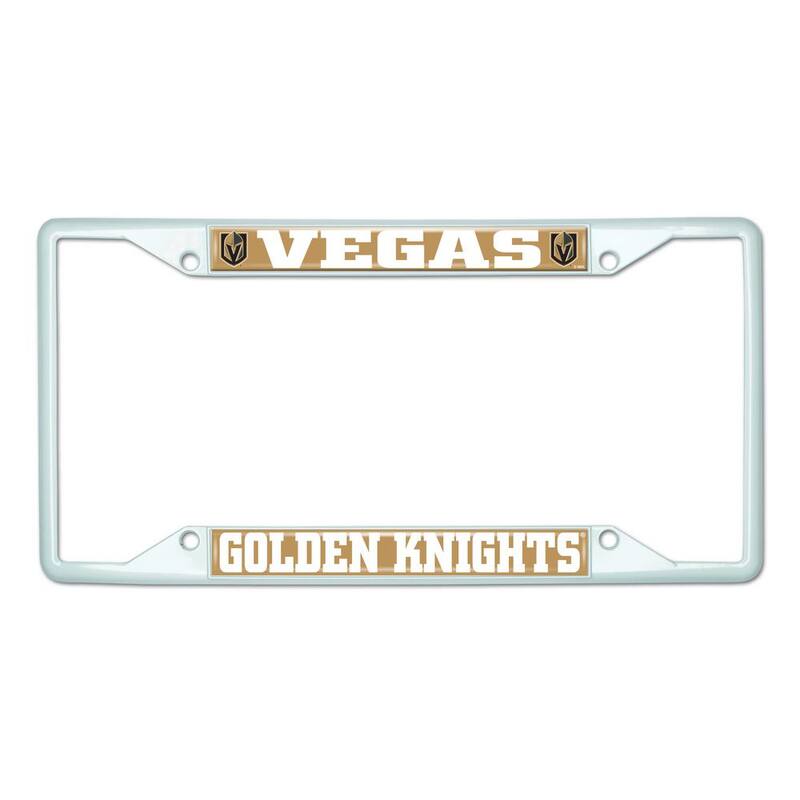 FANMATS Universal Fit NHL - Vegas Golden Knights License Plate Frame - White - 43972