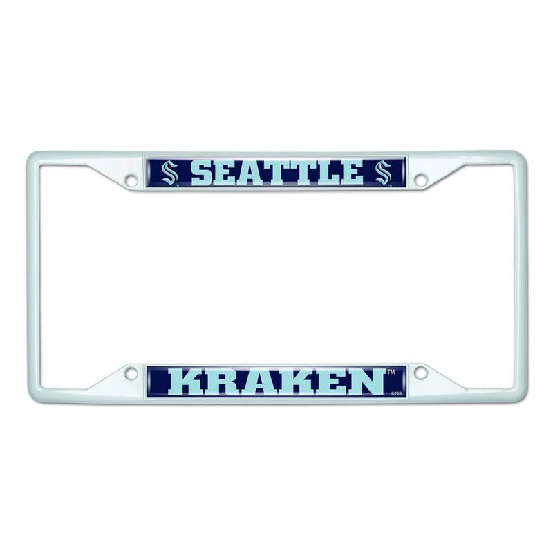 FANMATS Universal Fit NHL - Seattle Kraken License Plate Frame - White - 43967