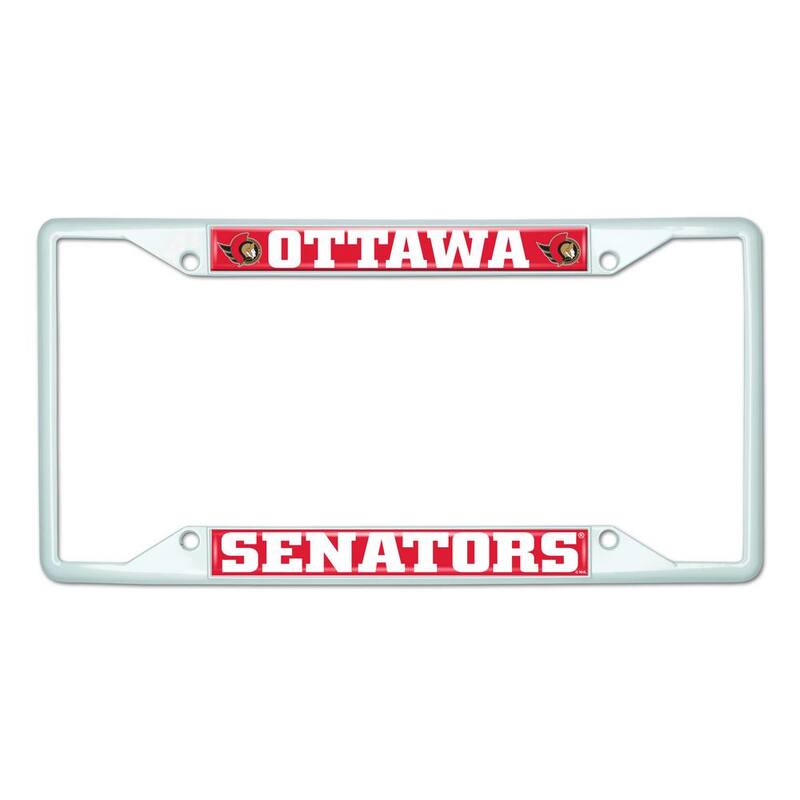 FANMATS Universal Fit NHL - Ottawa Senators License Plate Frame - White - 43963