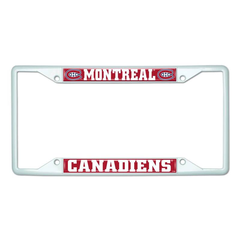 FANMATS Universal Fit NHL - Montreal Canadiens License Plate Frame - White - 43958