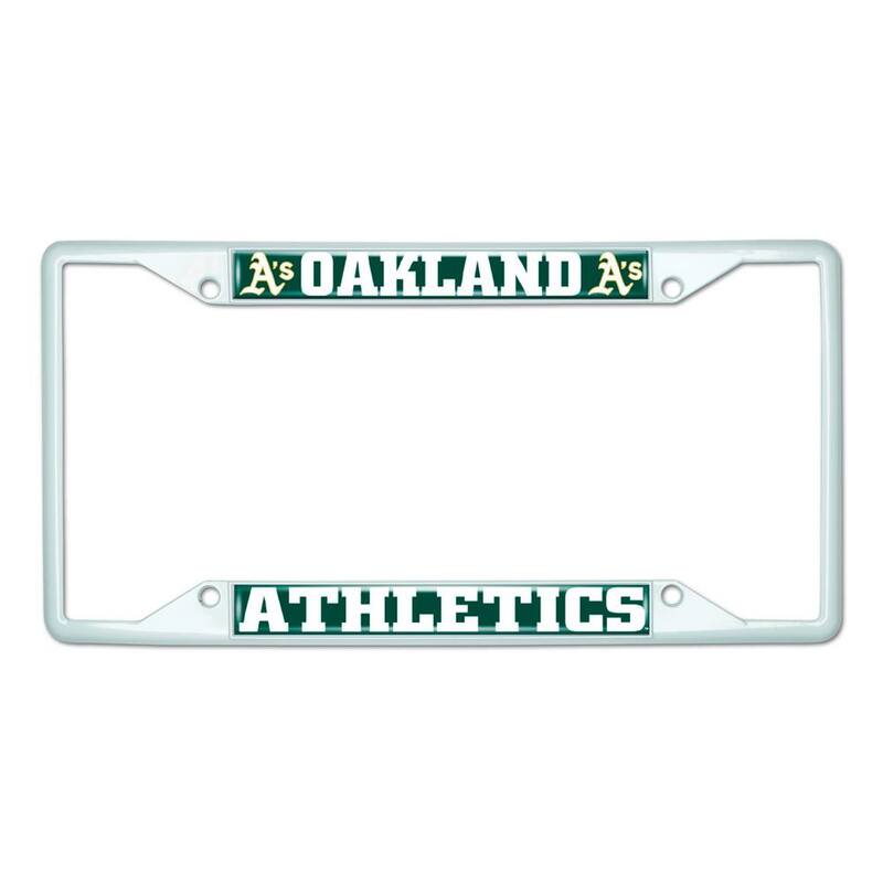 FANMATS Universal Fit MLB - Oakland Athletics License Plate Frame - White - 43837