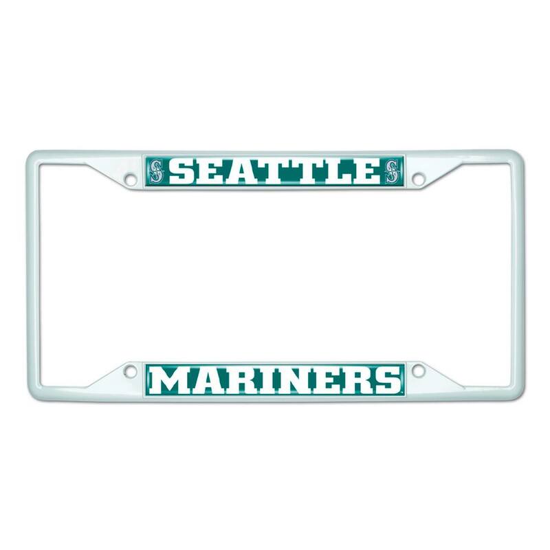 FANMATS Universal Fit MLB - Seattle Mariners License Plate Frame - White - 43833
