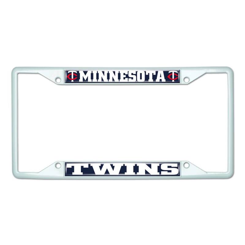 FANMATS Universal Fit MLB - Minnesota Twins License Plate Frame - White - 43831